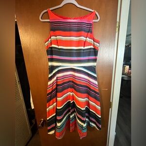 Orange striped dress